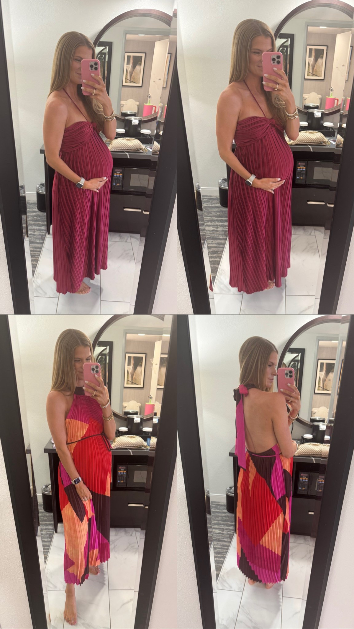 Bump friendly wedding guest dresses. Non maternity. Wearing my true size small at 36 weeks  

#LTKFindsUnder100 #LTKBump #LTKWedding