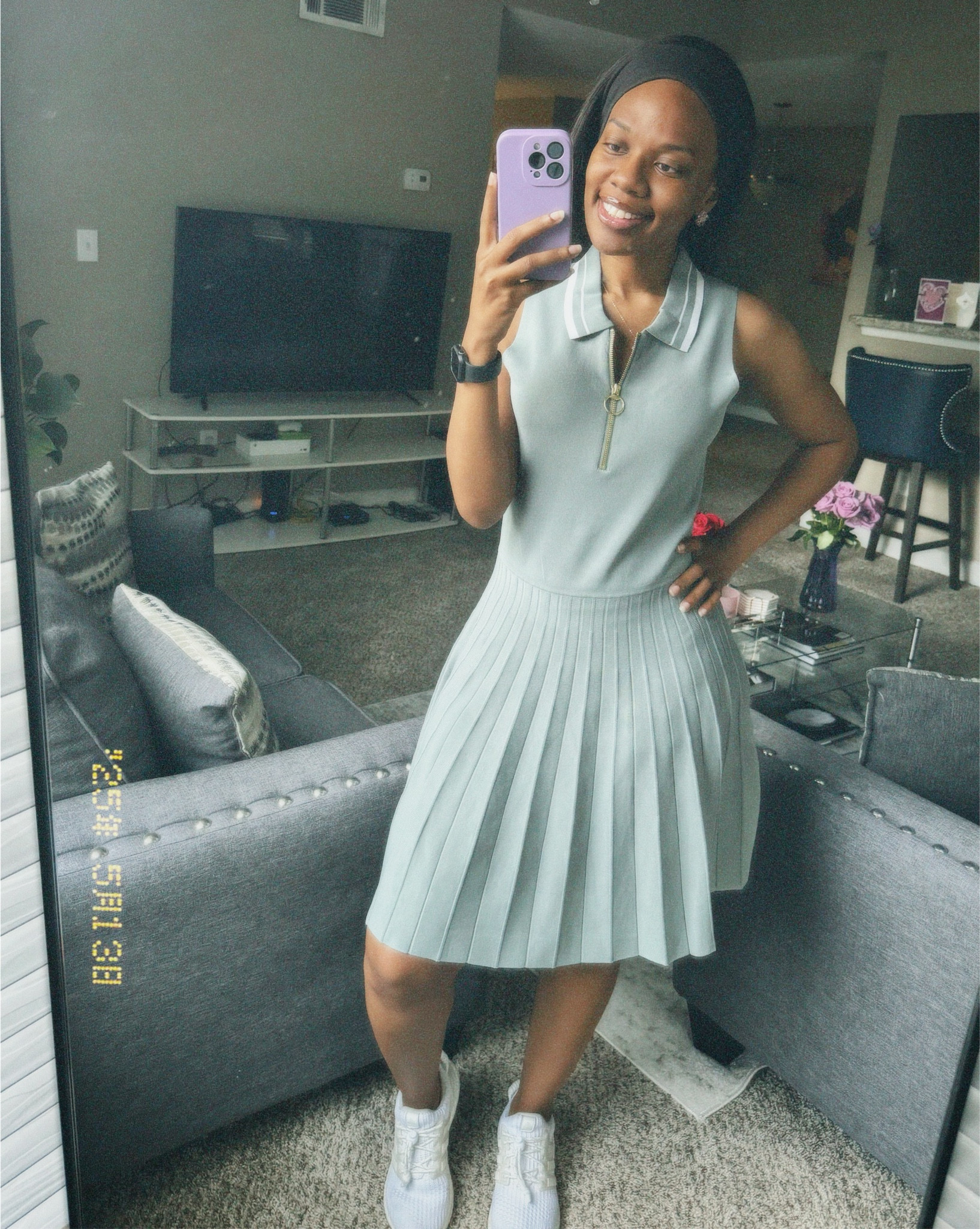 A girl’s favorite look comes in the form of a dress😍 this tennis dress was originally bought from @Target but is now out of season & sold out. The shoes are from @adidas from  Beyoncé’s Ivy Park Collection, a dupe can be found on Adidas website💚

#LTKfitnessgoals #LTKootd #LTKSeasonal