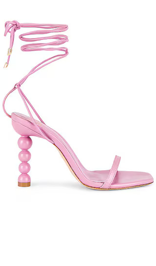 Mel Lace Up Sandal in Pink | Revolve Clothing (Global)
