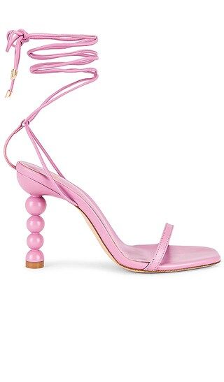 Mel Lace Up Sandal in Pink | Revolve Clothing (Global)