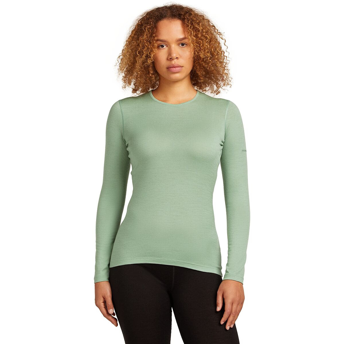 Icebreaker 200 Oasis Long Sleeve Crewe - Women's Seaglass, XL | Backcountry