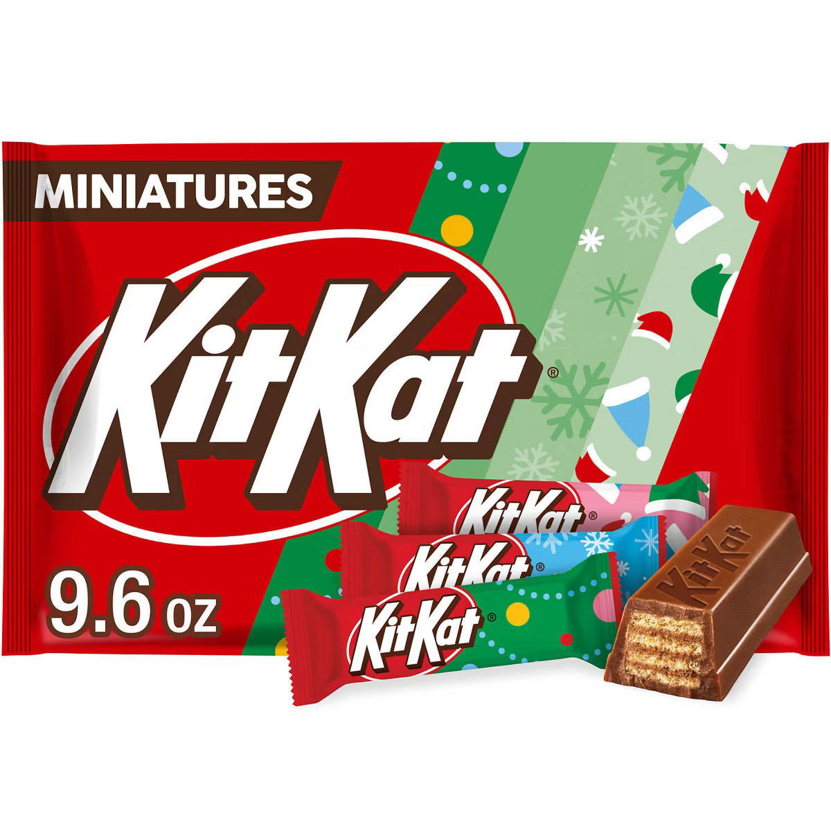 Kit Kat Christmas Milk Chocolate Wafer Candy Miniatures - 9.6oz | Target