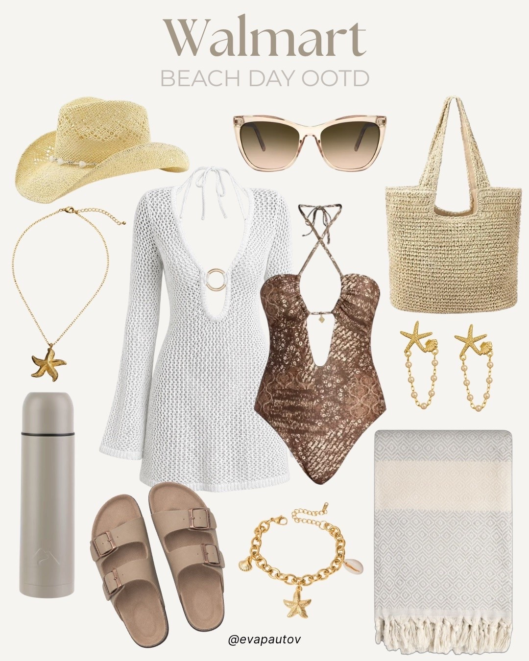 Looking for an easy beach day outfit? ☀️ This Walmart look is cute, comfortable, and perfect for everything from a walk along the shore to grabbing lunch by the water.

#LTKgrwm #LTKootd #LTKSaleAlert