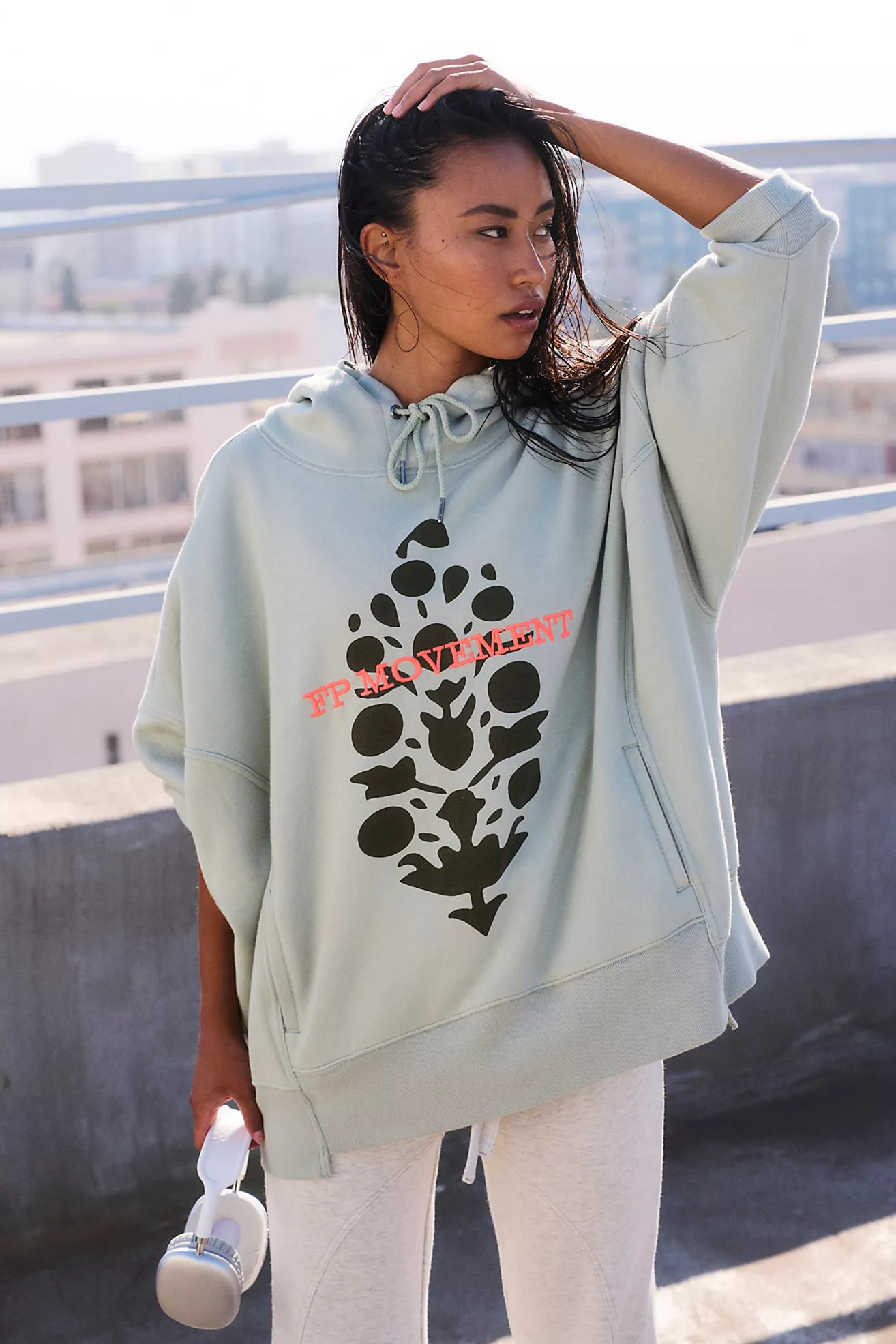 Sprint To The Finish Logo Hoodie | Free People (Global - UK&FR Excluded)