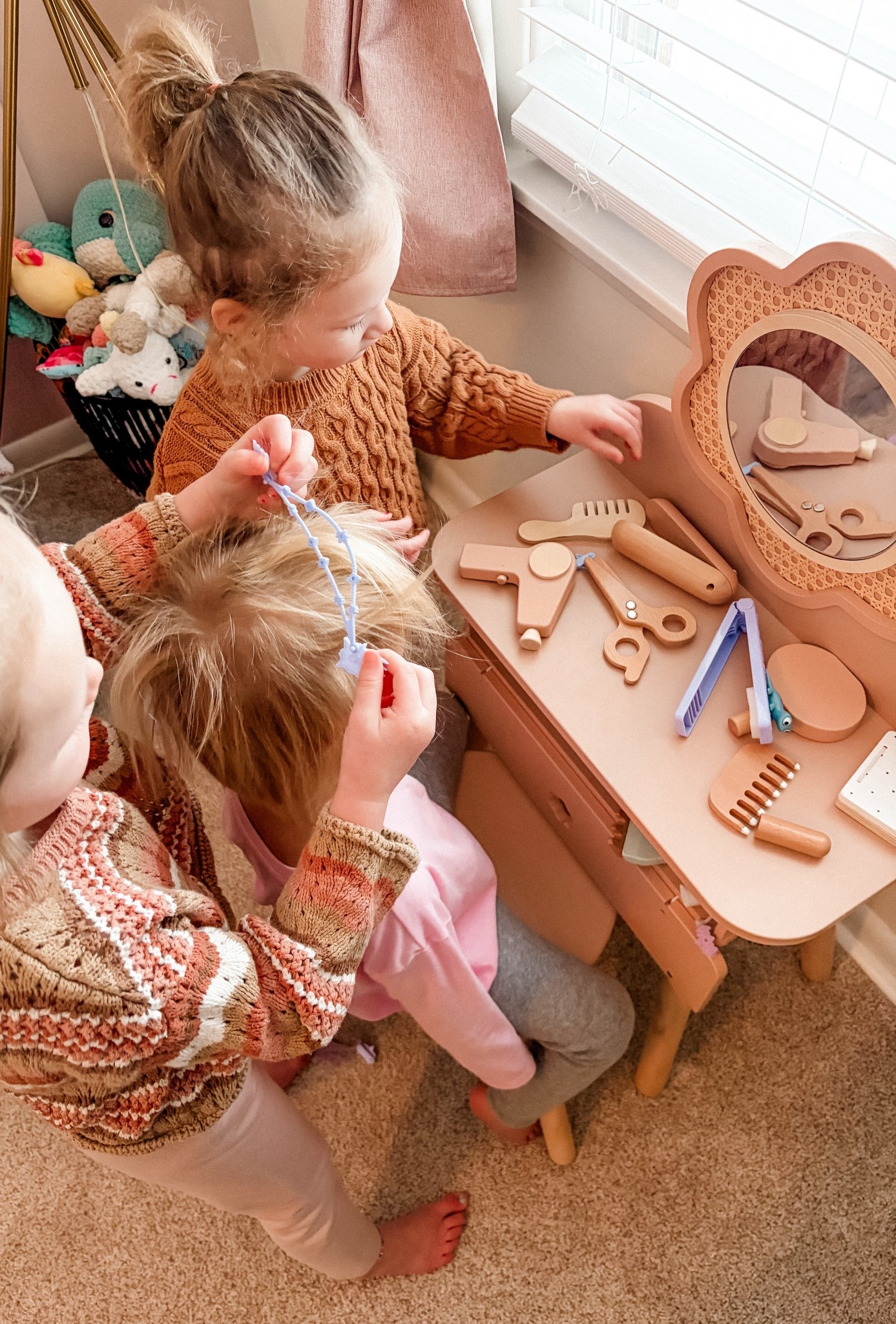 This wooden hair set for kids is so cute my daughter & niece  love play hairstylist 💇🏼‍♀️

#LTKKids #LTKmomlife #LTKBaby