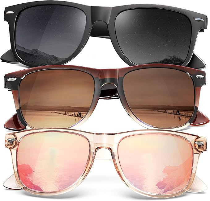 KALIYADI Womens-Sunglasses Polarized Sunglasses Womens: Retro Trendy Sun Glasses with UV400 Prote... | Amazon (US)