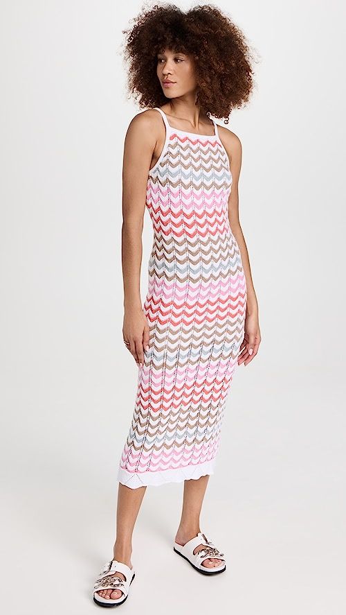Camille Stripe Crochet Dress | Shopbop