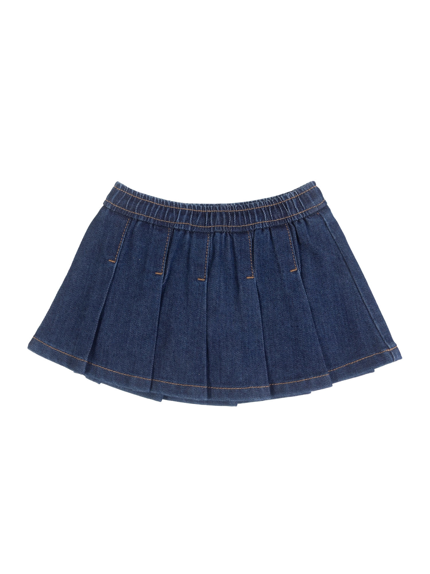 Wonder Nation Toddler Girl Pleated Denim Skort, Sizes 12M-5T | Walmart (US)