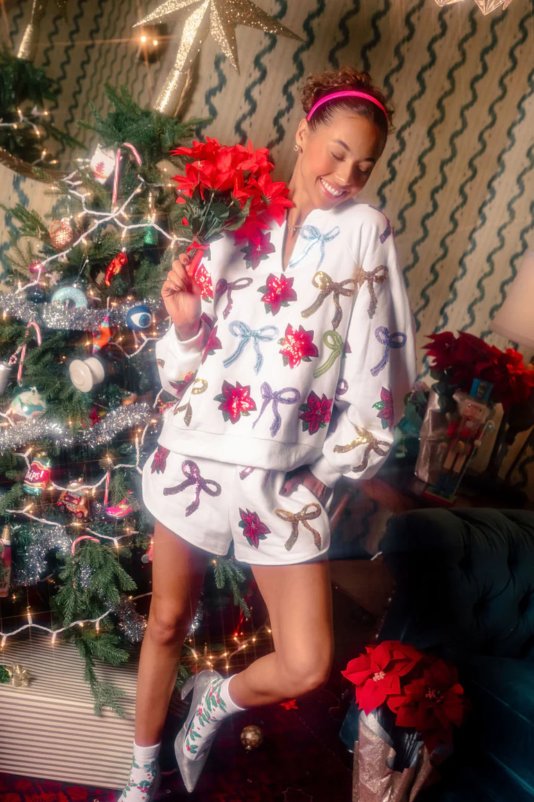 Licensed Royal & Red Poof Sleeve 'Pony Up' Short Sleeve Top | Queen of Sparkles