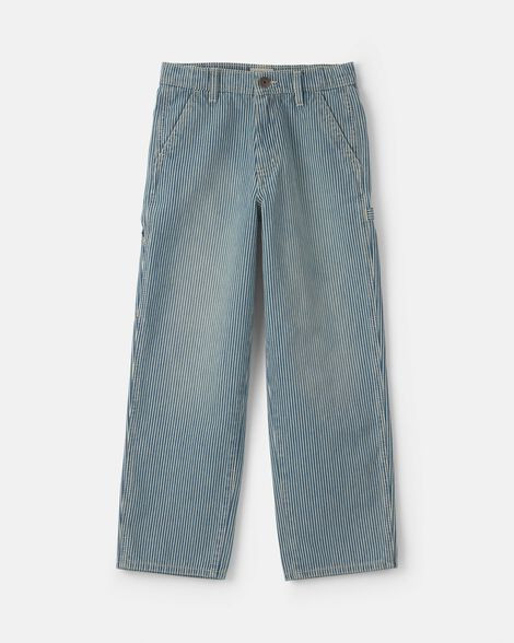 Boys Hickory Stripe Denim Baggy Jeans - Light Wash - OshKosh B'gosh | Carter's | Carter's Inc
