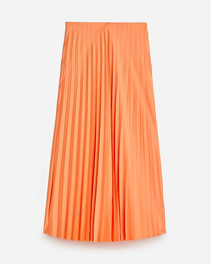 Pleated pull-on midi skirt | J. Crew US