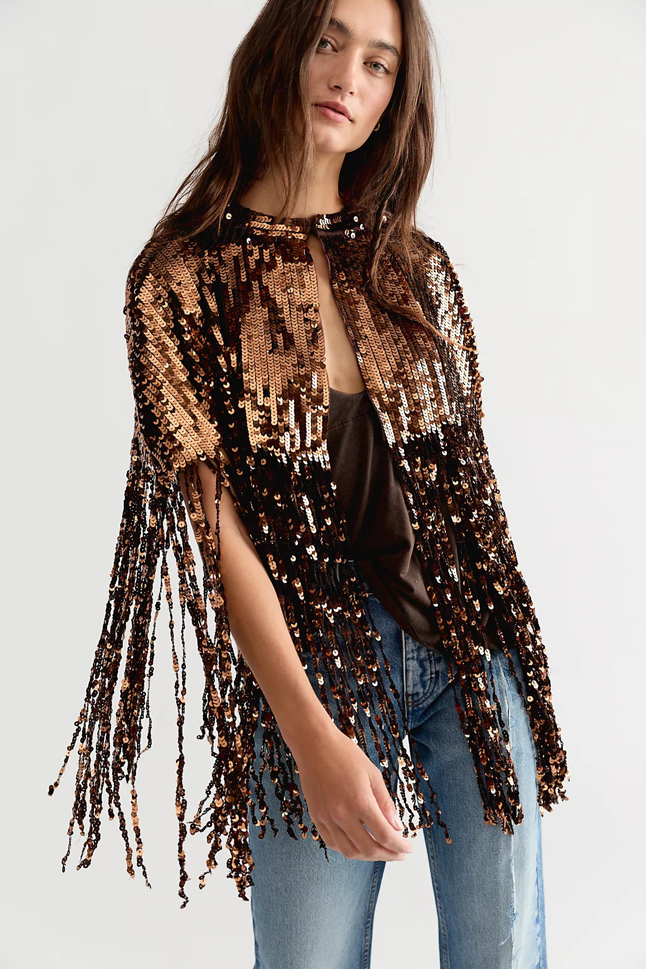 All Night Long Sequin Cape | Free People (Global - UK&FR Excluded)