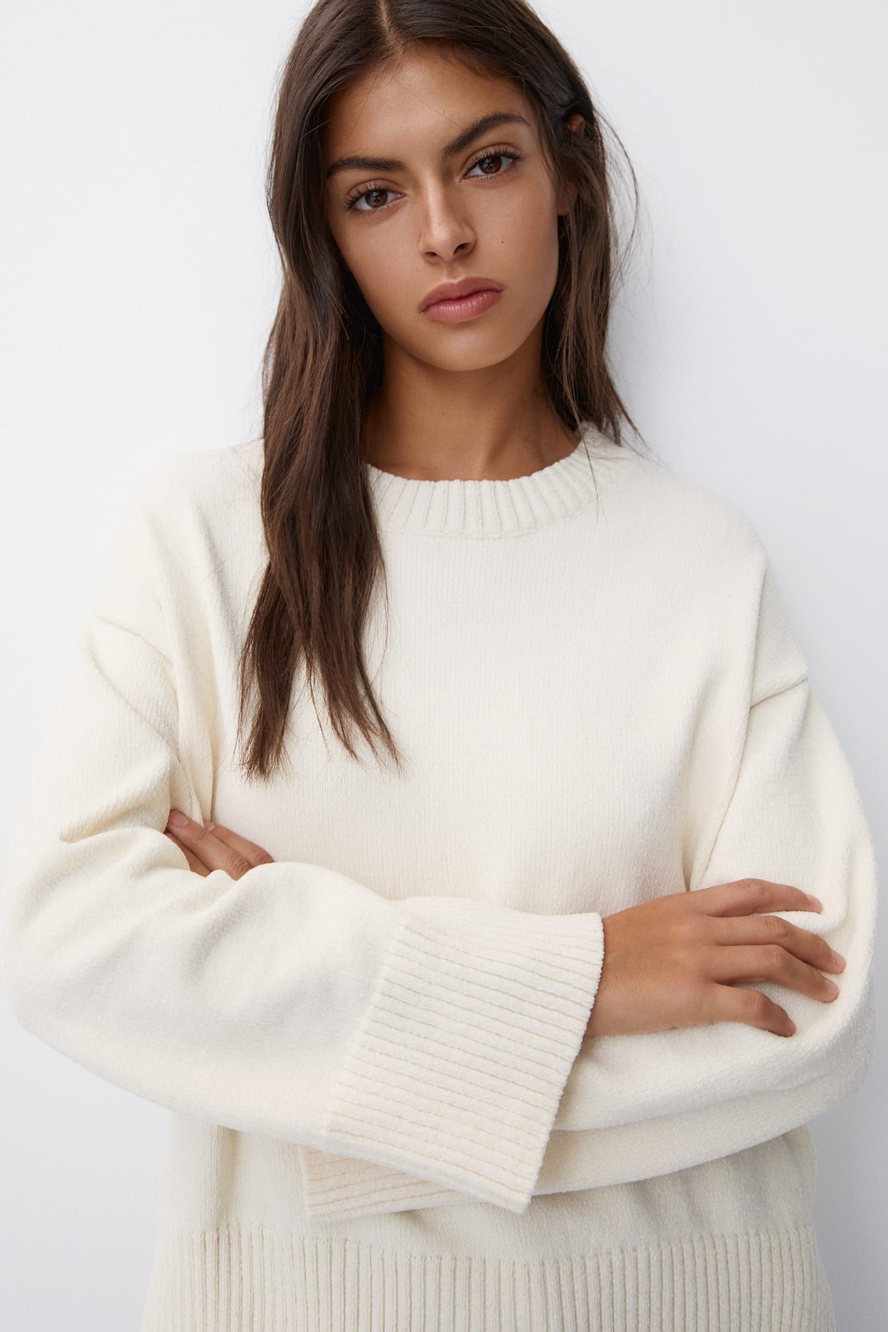 Chenille knit jumper | PULL and BEAR UK