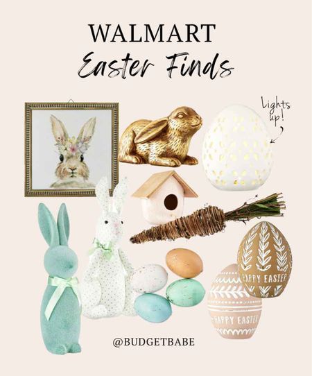 Easter decor is selling out fast at Walmart! Viral flocked bunnies come in many colors. #walmart #walmarthome 

#LTKunder50 #LTKhome #LTKSeasonal