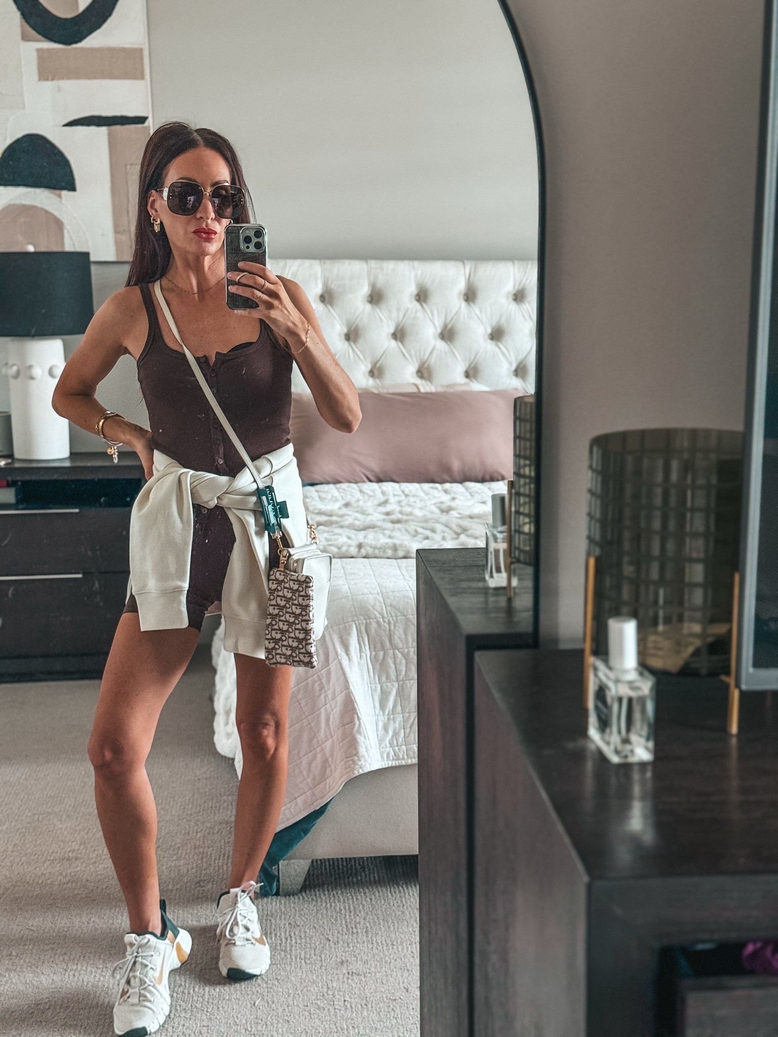 Abercrombie Brown Matching Set Summer Outfit

An easy Abercrombie summer outfit built around the chocolate brown matching set. I styled it with white sneakers, a sweatshirt tied at the waist, oversized sunglasses, and a crossbody for that casual-but-pulled-together errands look.

Comfortable enough for running around, but still styled enough for coffee, travel days, or weekend plans.

Abercrombie outfit, Abercrombie matching set, brown matching set, chocolate brown set, Abercrombie summer outfit, summer athleisure outfit, errands outfit, travel outfit, airport outfit, casual summer outfit, sneaker outfit, white sneakers, crossbody bag outfit, sweatshirt tied at waist, weekend outfit, comfortable summer outfit

#LTKxAbercrombie #LTKOver40 #LTKootd