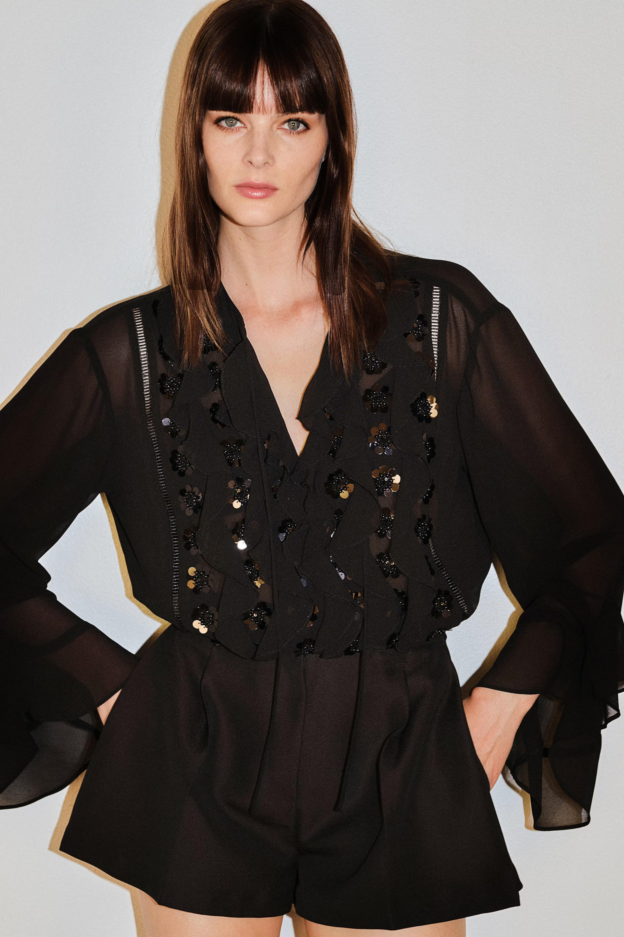 Embellished Blouse - Black - Ladies | H&M US | H&M (US + CA)