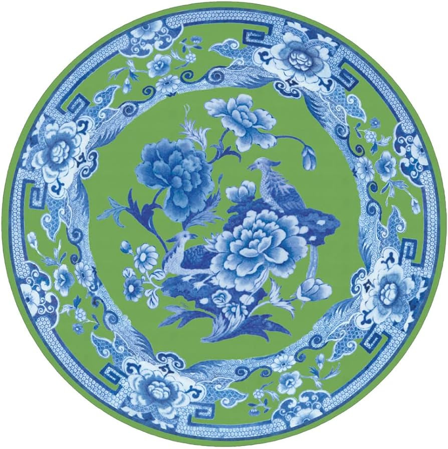 Caspari Green And Blue Plate Die-Cut Placemats - 1 Each | Amazon (US)