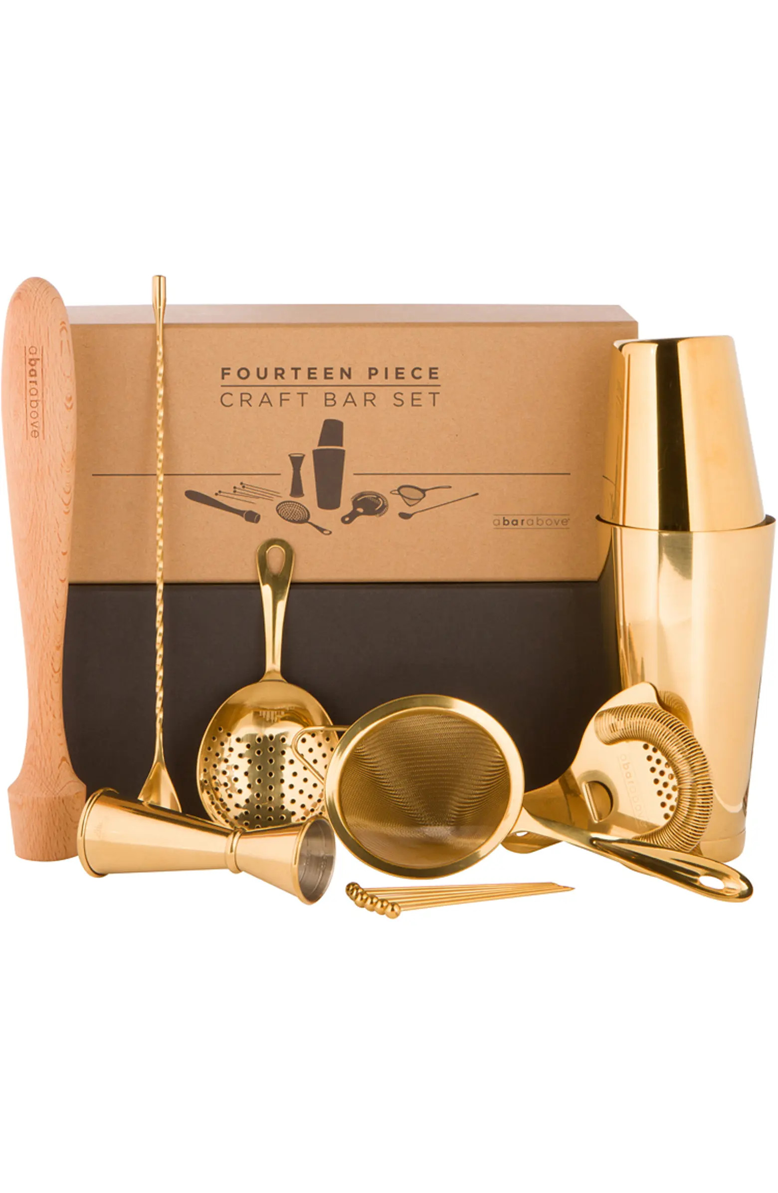 A Bar Above 14-Piece Craft Bar Set, Gold | Nordstrom | Nordstrom