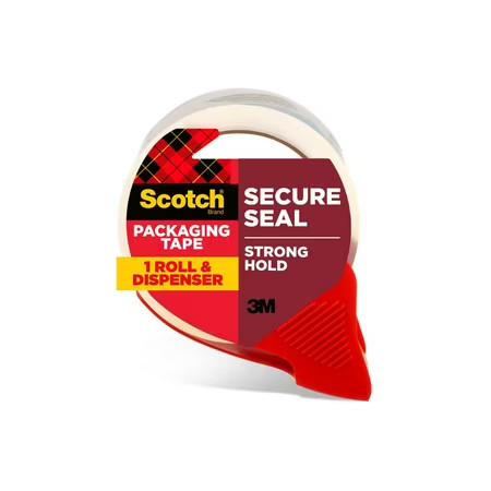 Scotch Secure Seal Packaging Tape, Clear, 1.88 in x 54.6 yd, 1 Total | Walmart (US)