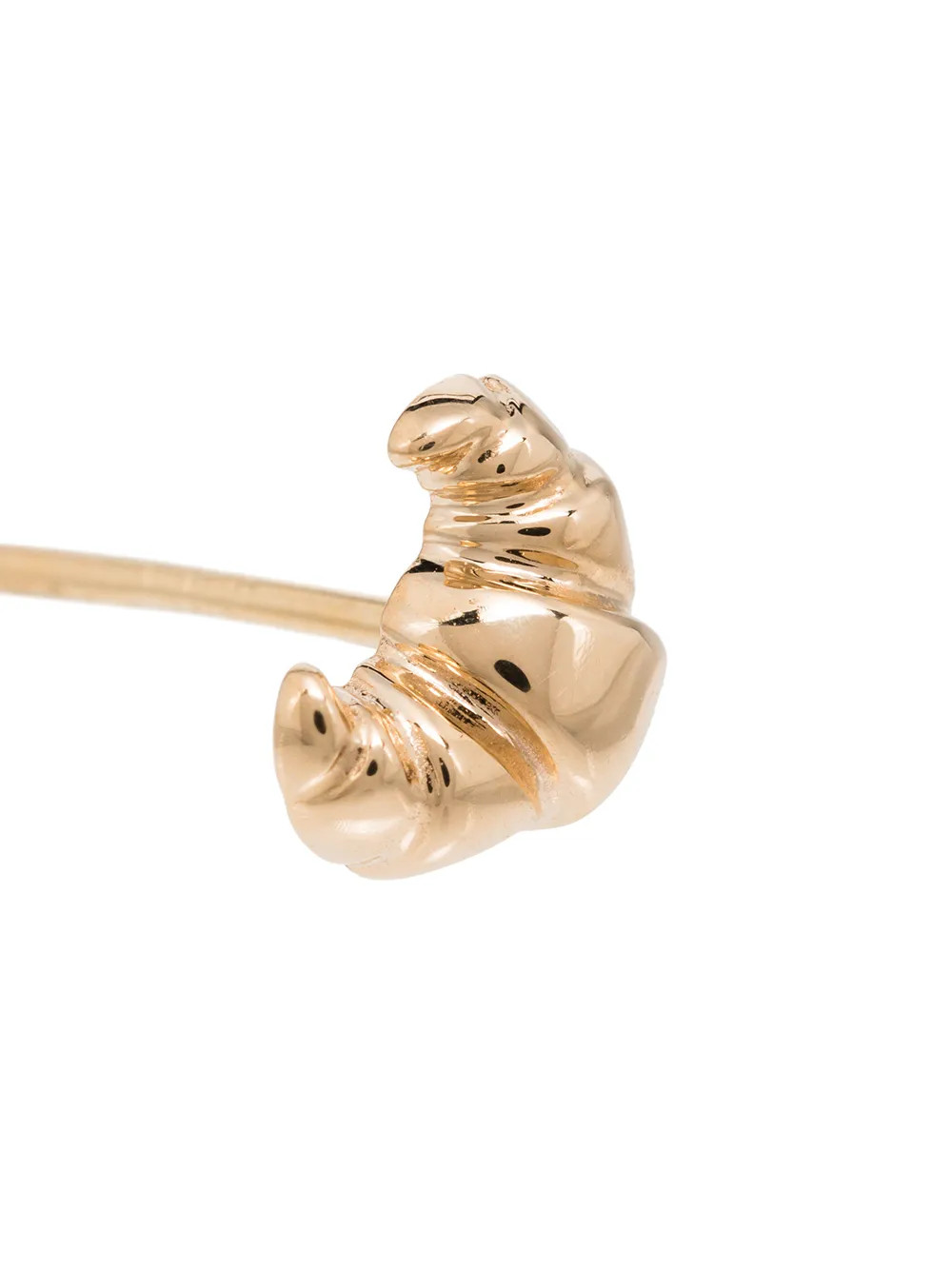 14kt yellow gold croissant single earring | Farfetch (US)