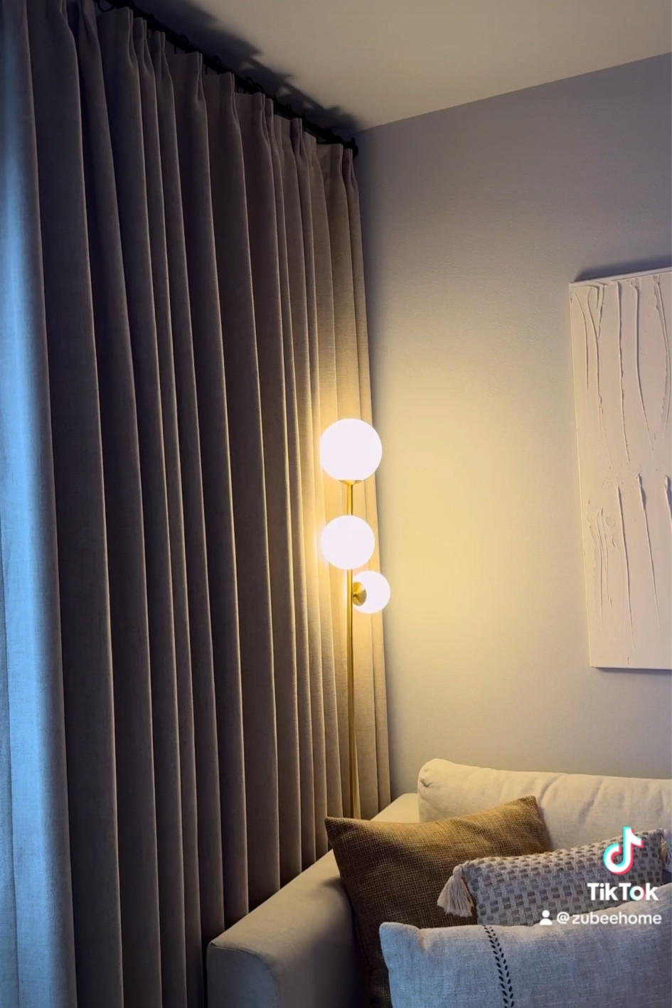 New year, new curtains 🤎✨ #livingroomrefresh #livingroomdecor #livingroom 

#LTKHome