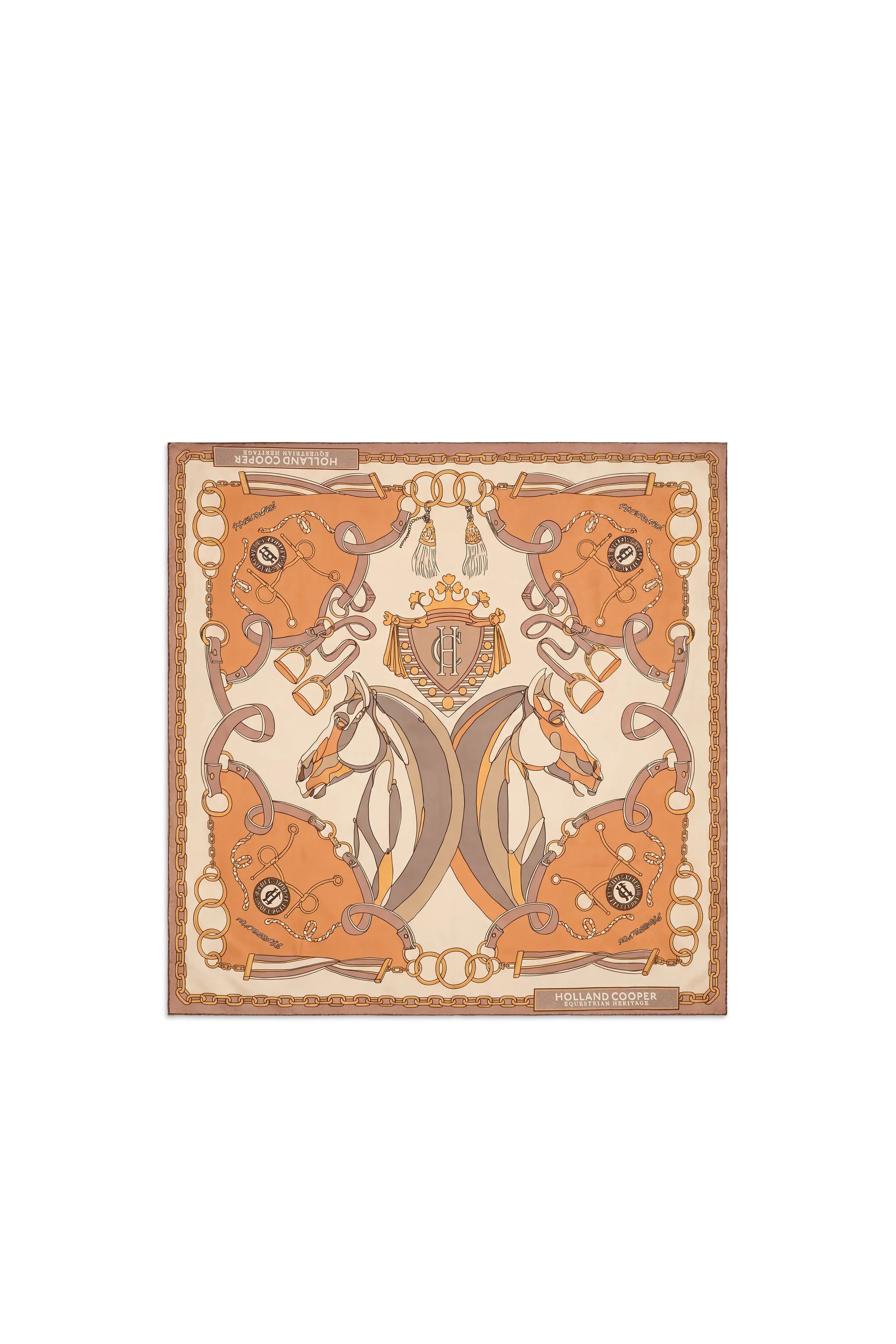 Silk Scarf (Saddle Tan) | Holland Cooper