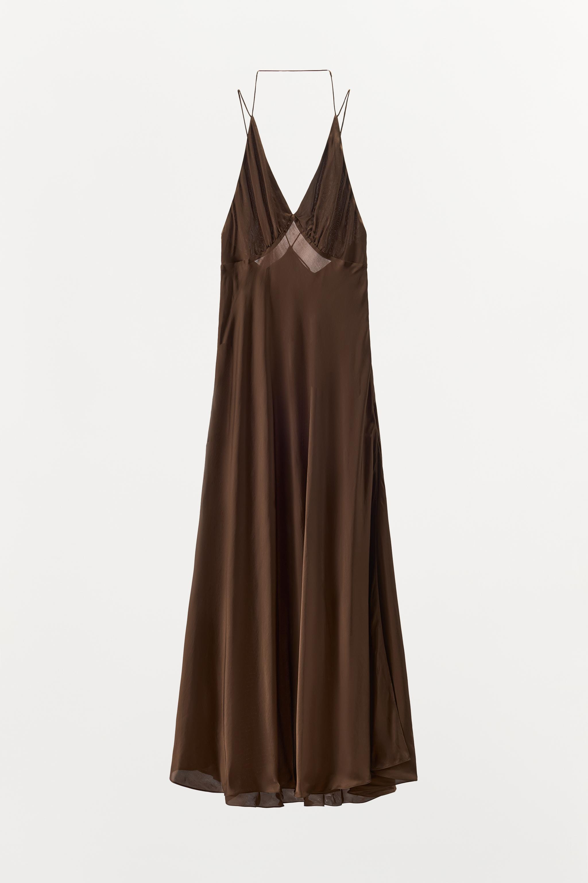 BACKLESS SATIN EFFECT DRESS | Zara US