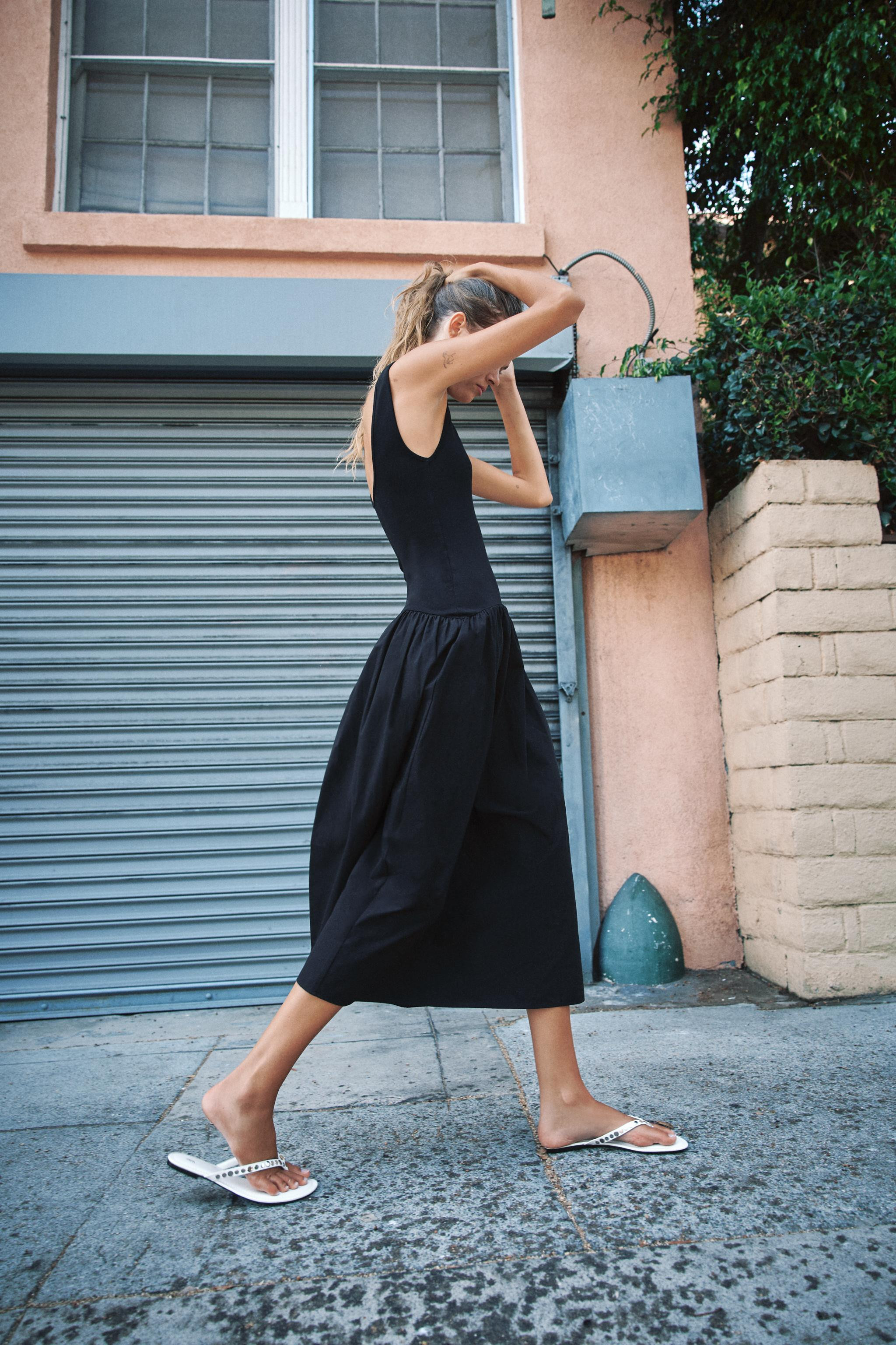 CONTRAST STRAPPY DRESS | Zara UK