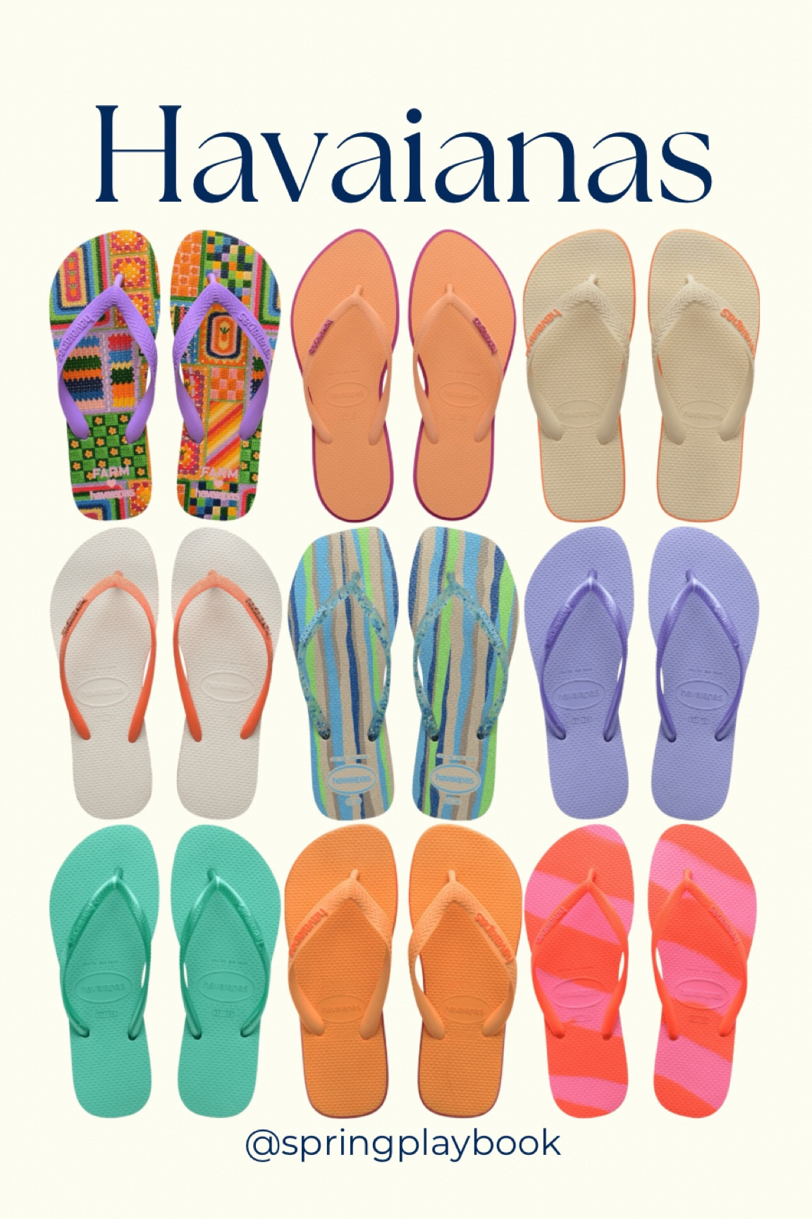 Havaianas for Springs. Including the Farm Rio collab. 

#createdcolorful #createdcolorfulspring #hocspring #tcispring #pcaspring #lightspring #warmspring #truespring #brightspring #clearspring #paintboxspring #bluespring

#LTKSaleAlert #LTKSwim #LTKShoeCrush