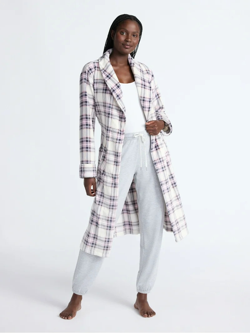 Joyspun Women's Plush Robe, Sizes S-3X | Walmart (US)