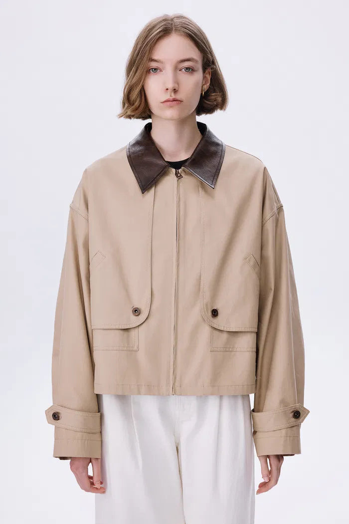Dnipro Oversized Lightweight Utility Jacket in Cotton Twill | Fabrique