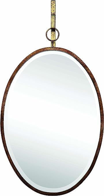 Creative Co-Op Framed Oval Wall Mirror with Hanging Bracket | Amazon (US)