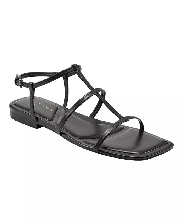 Women's Marris Square Toe Strappy Flat Sandals | Macy's