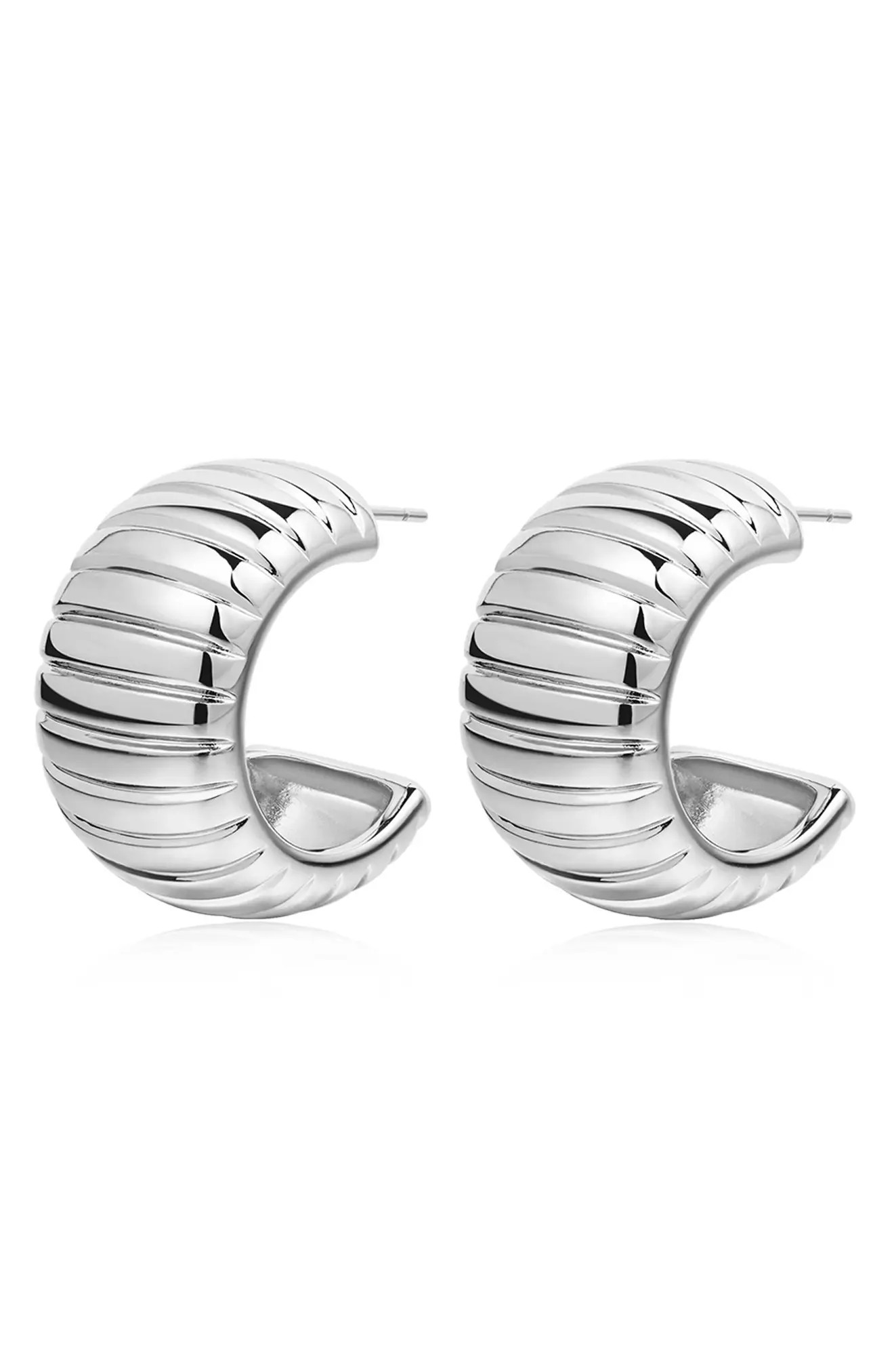 Remy Ridged Hoop Earrings (Women) | Nordstrom | Nordstrom