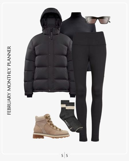 Monthly outfit planner: FEBRUARY: Winter looks | puffer coat, layering tee, leggings, lug boot, socks

See the entire calendar on thesarahstories.com ✨ 


#LTKstyletip