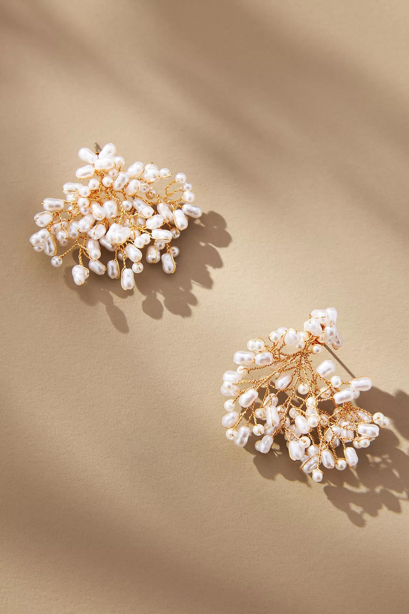 Anemone Pearl Cluster Earrings | Anthropologie (US)