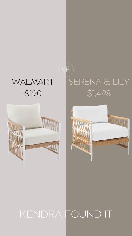 Wowza! A Serena and Lily patio set dupe at Walmart? ! I’m obsessed with this coastal conversation set on a budget. ☀️ It’s a Serena and Lily Salt Creek Patio Set dupe and will get you the Serena and Lily look for less. I should also not that the Walmart patio set has great reviews and also comes in black in addition to the white and wicker. *prices are per chair for easy comparison*

#dupe #patio #summer

#LTKSeasonal #LTKHome #LTKxWalmart