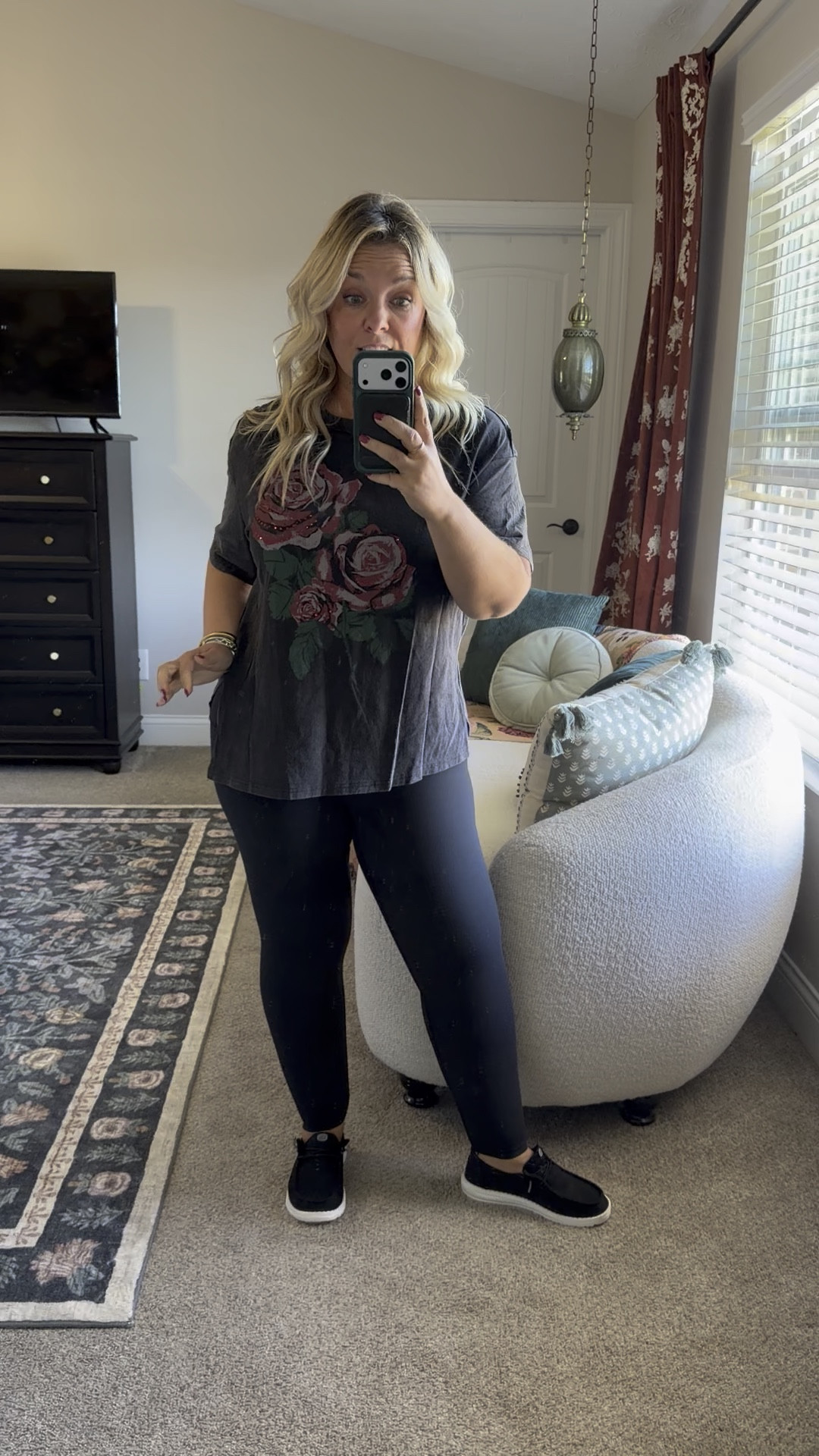 This is floral tshirt is 10x better than the online pics! It’s super thick & has rhinestones!!! It’s from Shein so I linked everything from my recent Shein order as I know that site scares some people but I sorted through the not so great stuff to find you all the GREAT ones! Scroll my LTK to see them all styled & remember Shein offers FREE returns so don’t be scared to try them! I sized down to a med from my usual Lg

#LTKFindsUnder50 #LTKMidsize #LTKPetite