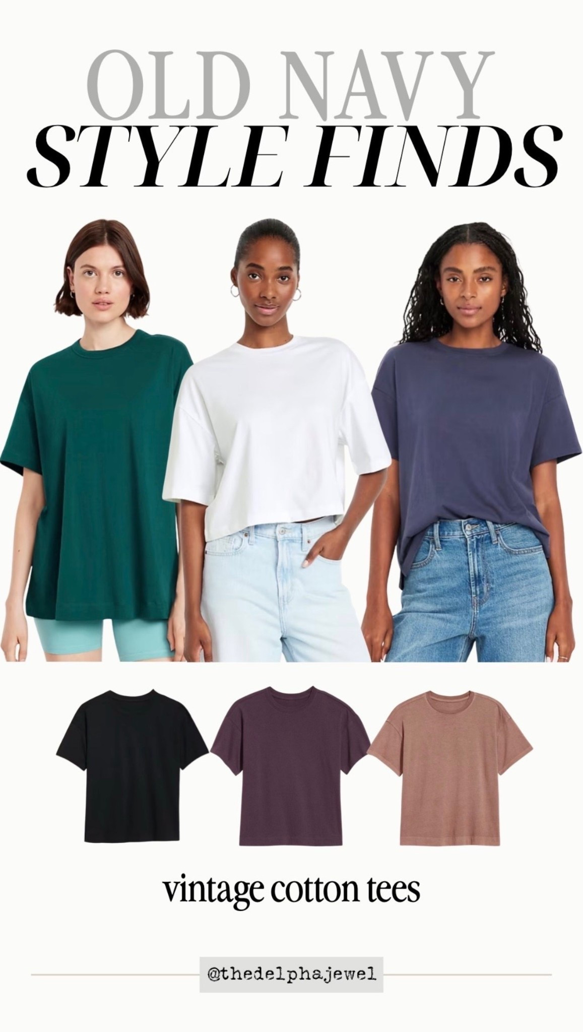 Everything at Old Navy is 50% off! Vintage cotton tees are on sale as low as $5.99 😍

#LTKSaleAlert #LTKMidsize