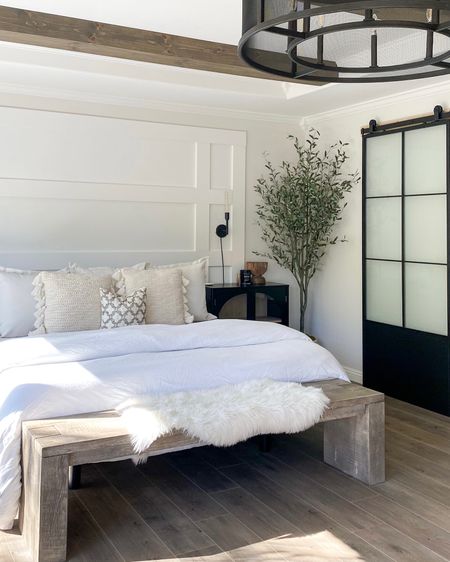Linking my favorite cozy and affordable bedding! Love this comforter and duvet cover as they are HUGE! It hangs super long over all sides of our King size bed 😍 

Duvet cover. Neutral bedding. Amazon sheets. Amazon duvet cover. Barn door. Metal door. Olive tree. Wooden bench. Faux fur rug. 

#LTKunder100 #LTKhome #LTKstyletip