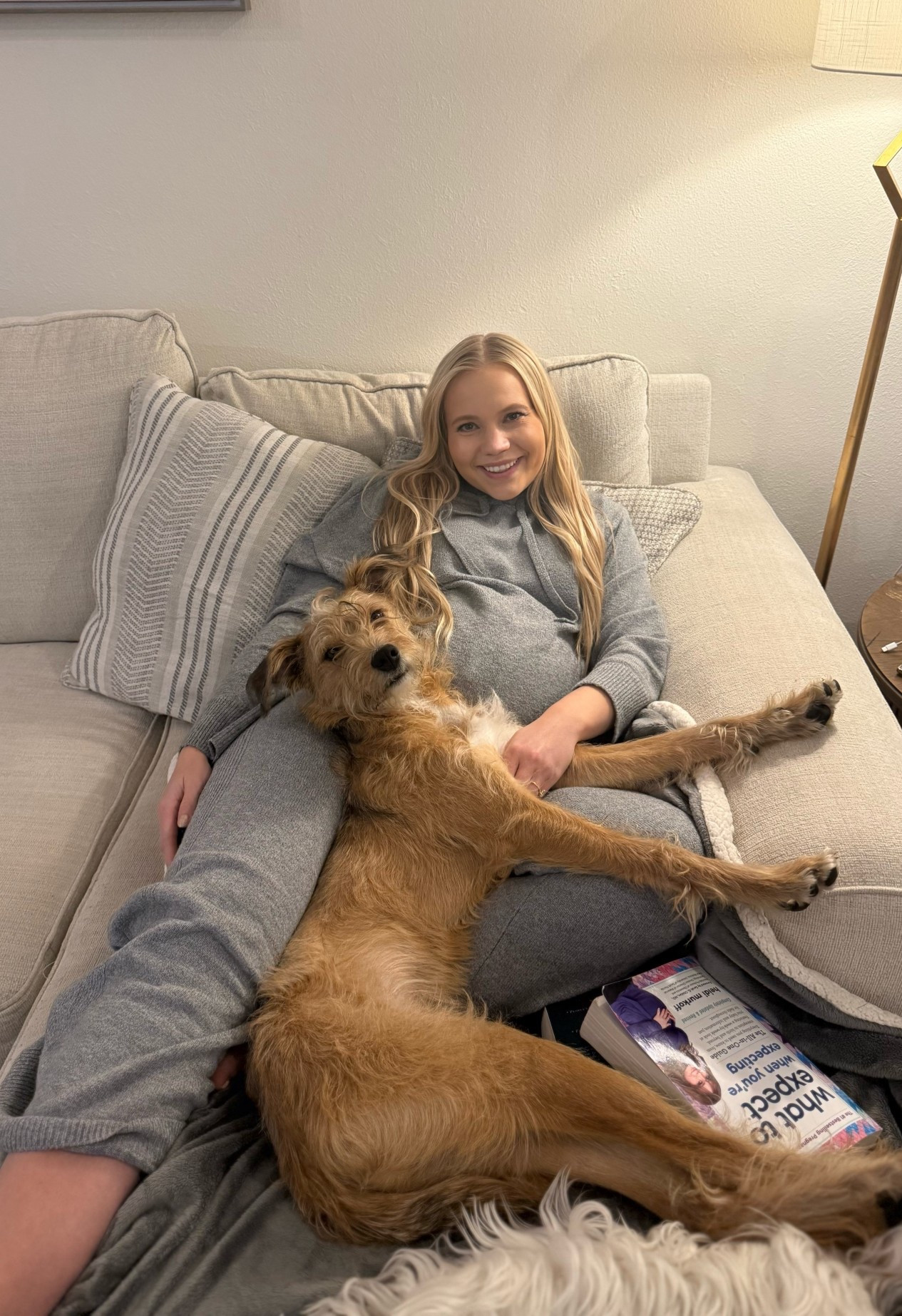 Not the best photo showing the outfit BUT proves how cozy it is! Perfect outfit for snuggling with doggos post thanksgiving meal! This is also only $19 🙌🏻 tagging other great finds from Walmart for amazing price 


Friendsgiving
Loungewear 
Sweater set
Travel outfit 

#LTKBump #LTKSaleAlert #LTKFindsUnder50