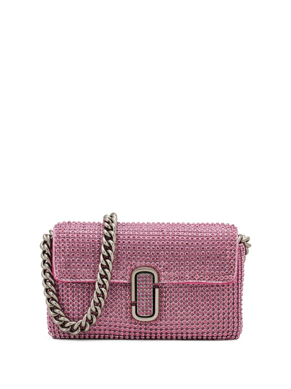 Marc Jacobs The Rhinestone J Marc shoulder bag - Pink | Farfetch Global