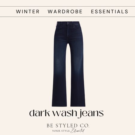 A dark was non distressed Jean is perfect for winter 

#LTKSeasonal #LTKHoliday #LTKstyletip