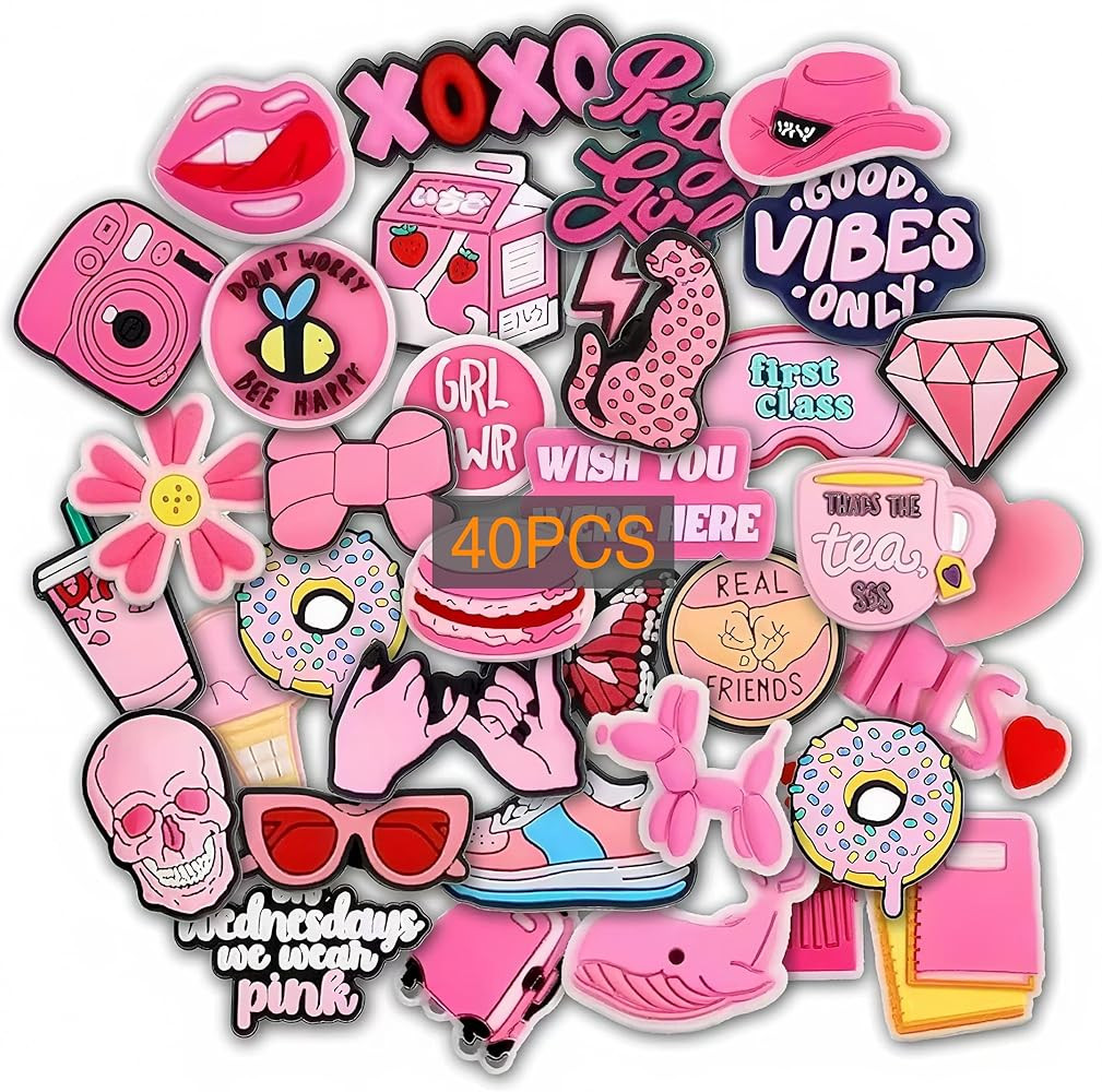 Different Charms 40, 50 Pcs, PVC Random Decoration Charms for Decoration | Amazon (US)