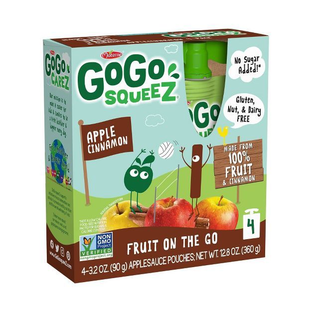 GoGo squeeZ Applesauce, Apple Cinnamon | Target
