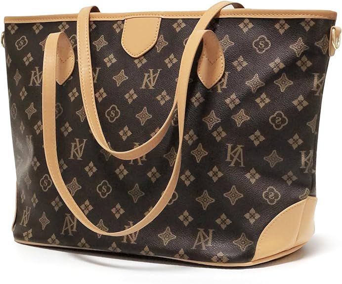 WYAQJLV Handbags for Women Large Capacity Vegan Leather Shoulder Bags Luxury Design Retro Ladies ... | Amazon (US)