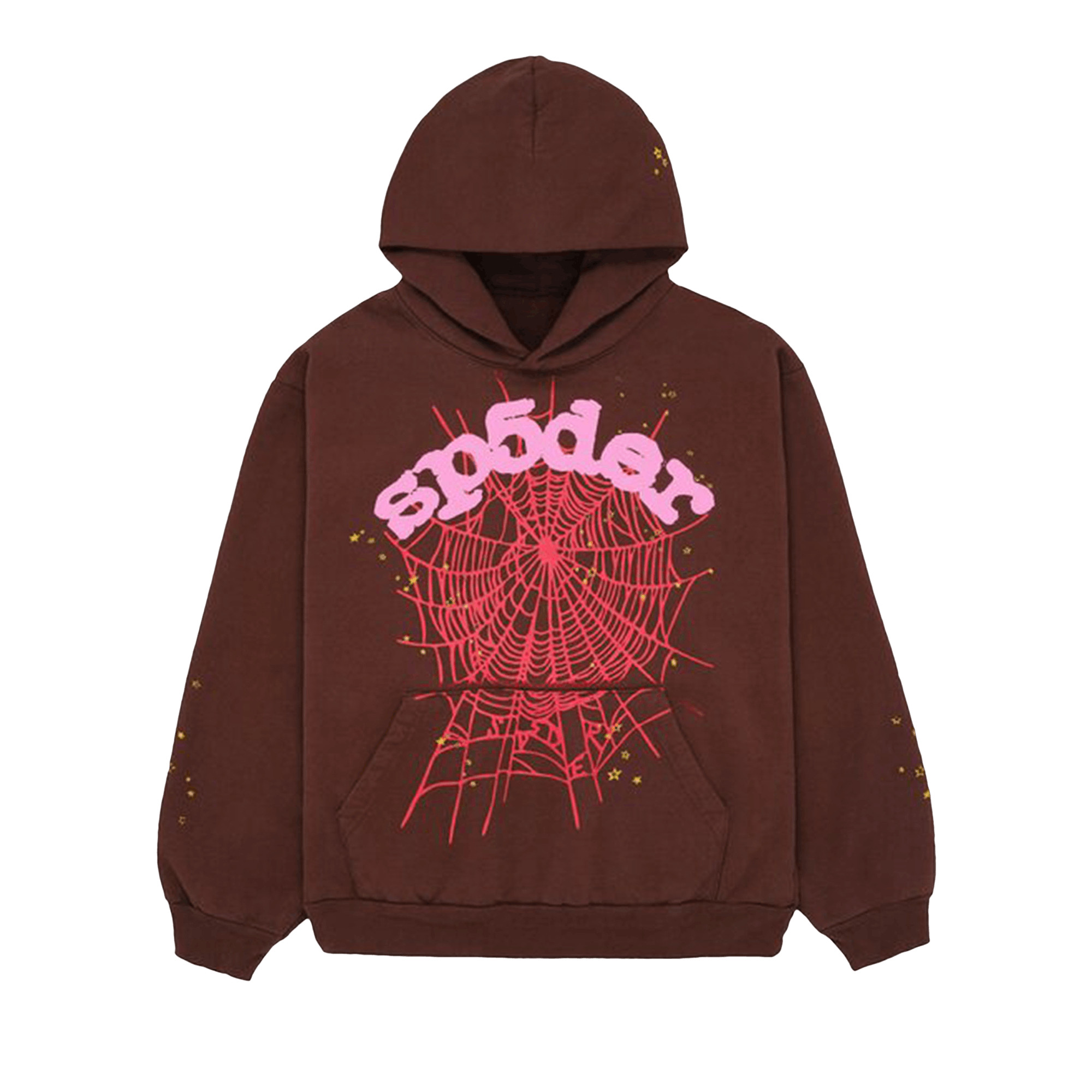 Sp5der Web Hoodie 'Brown' | GOAT