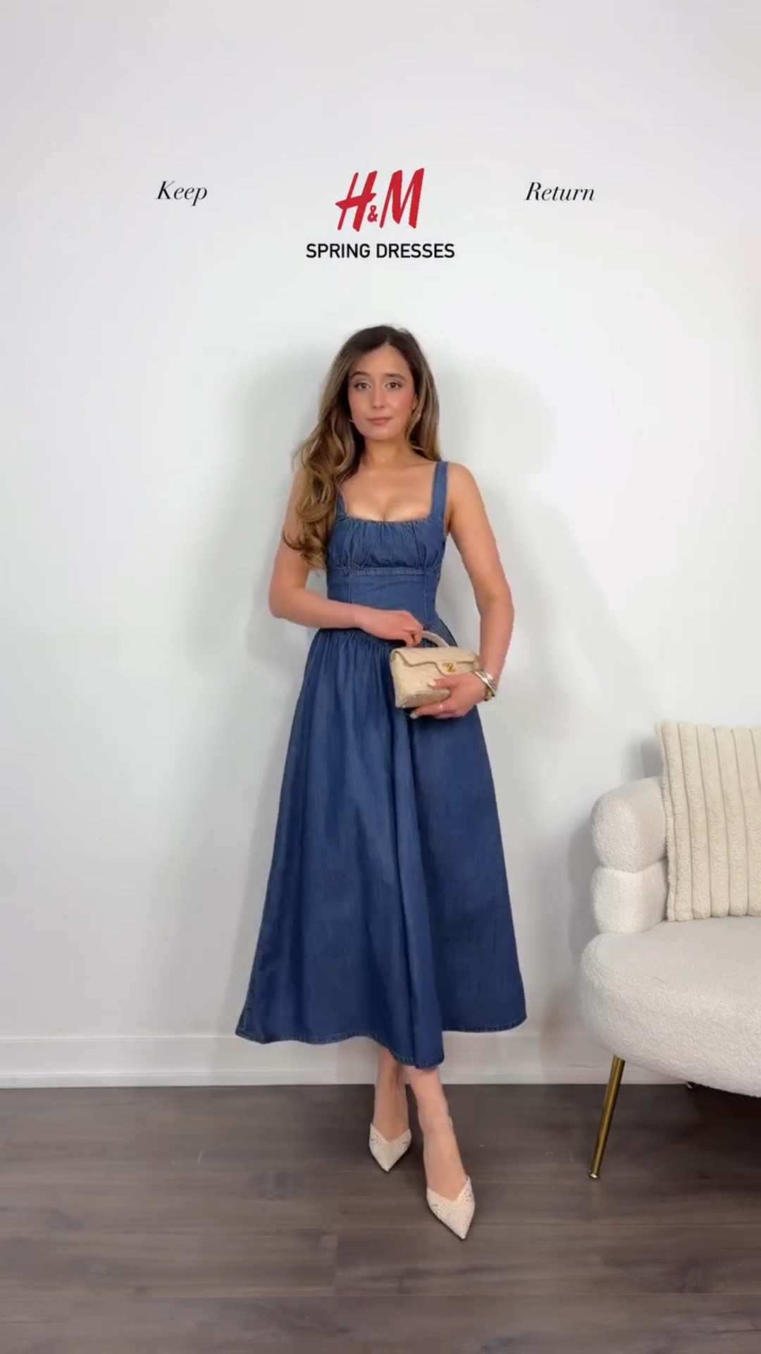 H&M Spring Dresses 😍  I am wearing XS in all. Height ref: 167cm . Denim dress ref no: 1325847001002

I am amazed H&M THIS is beyond!! The first dress is so pretty for euro summer. The second denim dress WOW the fit is perfect!  The pink one is stunning for a spring wedding!!!!! Also the white cotton dress, OMG so great for summer strolls. 

#LTKgrwm #LTKootd #LTKWedding