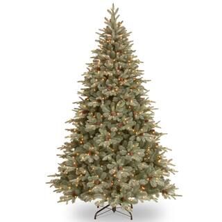 7.5 Ft. Pre-Lit Feel Real® Frosted Artic Spruce Full Artificial Christmas Tree, Clear Lights | Michaels Stores