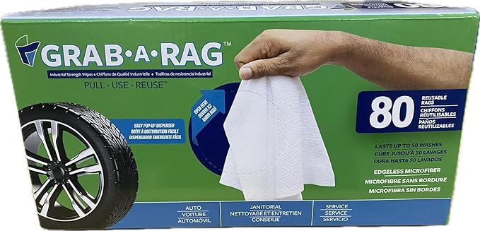 Grab-A-Rag Washable Microfibre Rags, 80-Count | Amazon (CA)